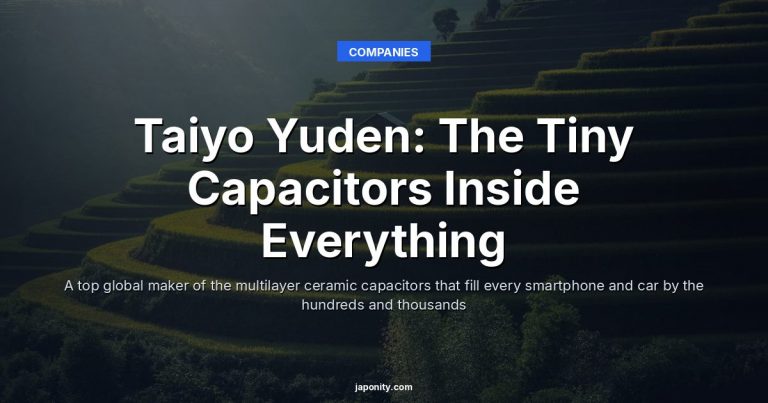 Taiyo Yuden: The Tiny Capacitors Inside Everything