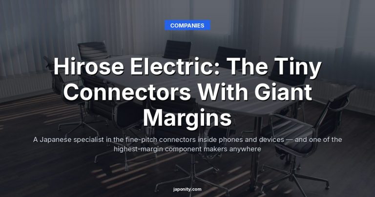 Hirose Electric: The Tiny Connectors With Giant Margins