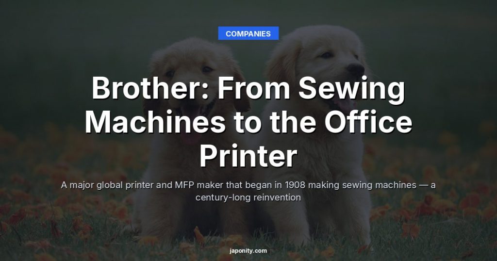 Brother: From Sewing Machines to the Office Printer