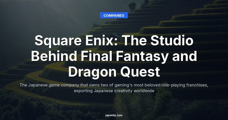 Square Enix: The Studio Behind Final Fantasy and Dragon Quest