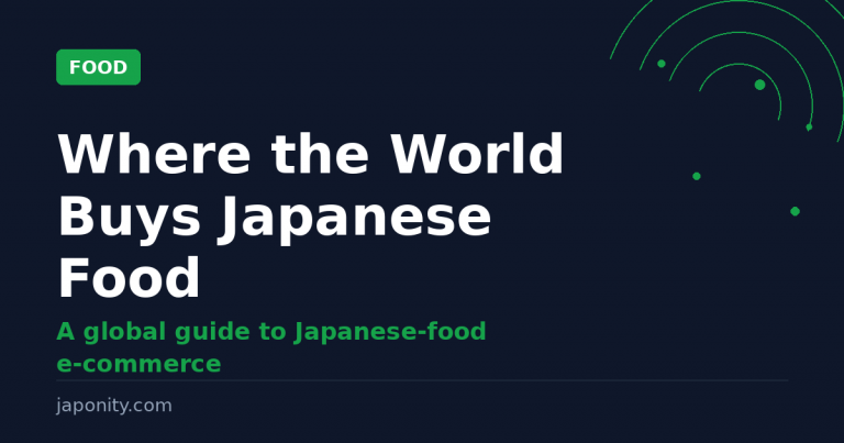 Global guide to Japanese-food e-commerce