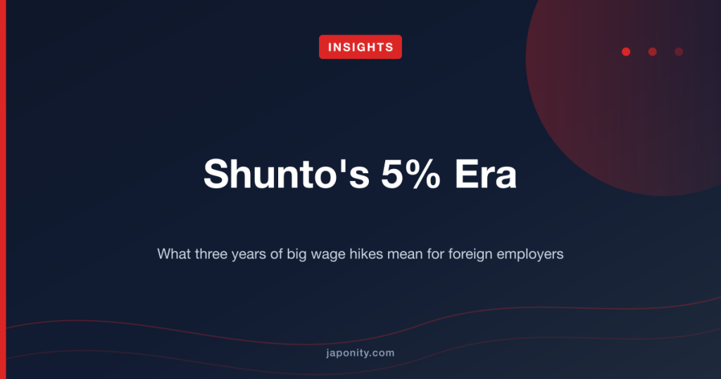 Shunto's 5% Era