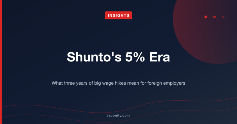 Shunto's 5% Era