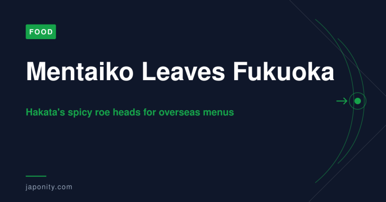 Mentaiko Leaves Fukuoka - Hakata spicy pollock roe heads overseas
